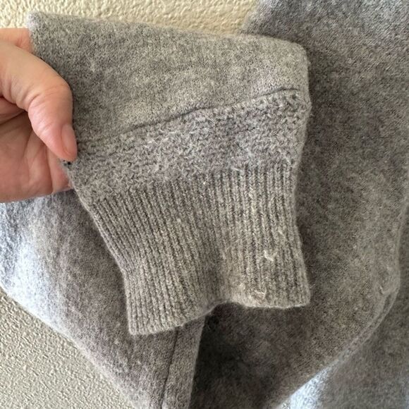 J Crew Men’s Boiled Merino Wool Coach's Jacket Grey Size L - Picture 5 of 6